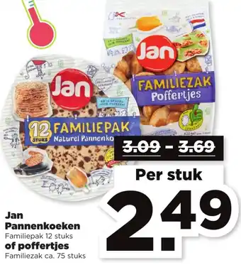 PLUS Jan Pannenkoeken of poffertjes aanbieding