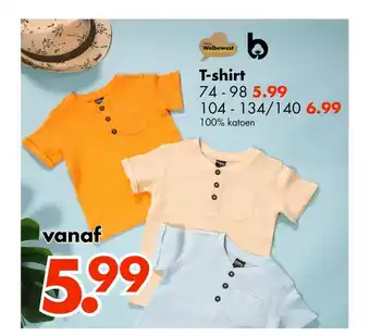 Wibra T-shirt 74 - 98 aanbieding