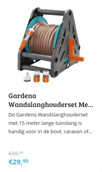 Tuinland Gardena wandslanghouderset me aanbieding