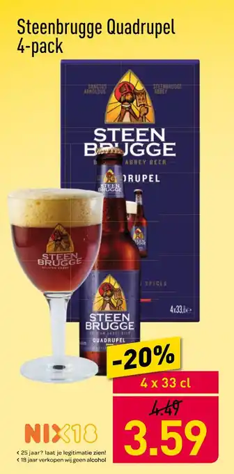 ALDI Steenbrugge Quadrupel 4-pack aanbieding