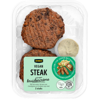 Jumbo Jumbo vegan steak met vegan kruidencrème 2 stuks aanbieding