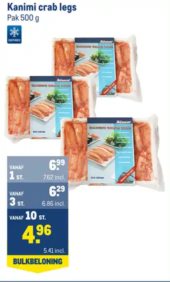 Makro Kanimi crab legs 500g aanbieding