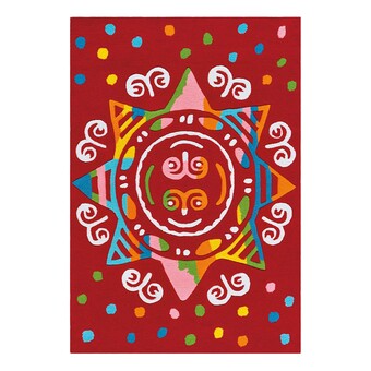 Home24 Kindervloerkleed glowy mandala aanbieding