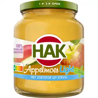 Jumbo Hak appelmoes light 350g aanbieding