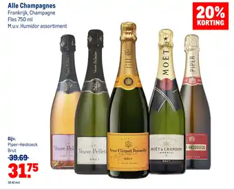 Makro Alle champagnes 750ml aanbieding