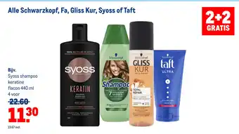 Makro Alle schwarzkopf, fa, gliss kur, syoss of taft aanbieding