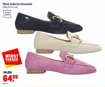 Makro Mexx Lederen Mocassin aanbieding