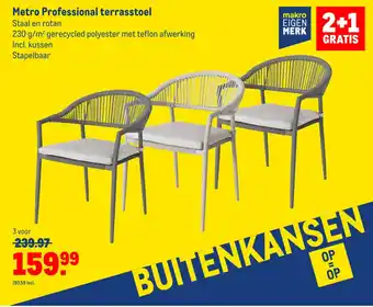 Makro Metro Professional Terrasstoel aanbieding