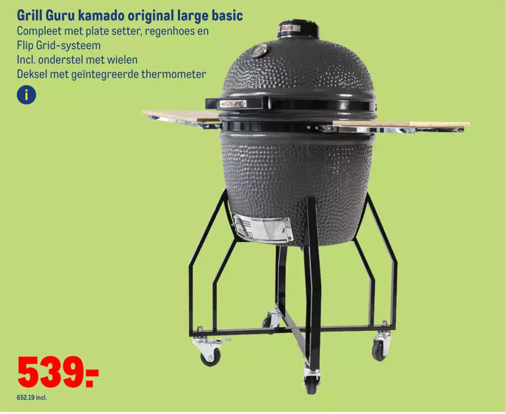 Grill Guru Kamado Original Large Basic aanbieding bij Makro