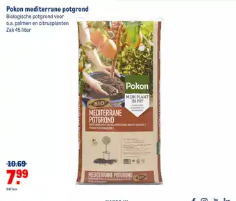 Makro Pokon Mediterrane Potgrond aanbieding