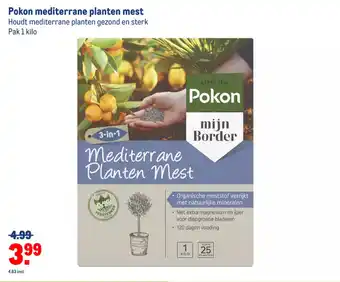 Makro Pokon Mediterrane Planten Mest aanbieding