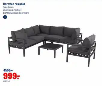 Makro Hartman Relaxset aanbieding