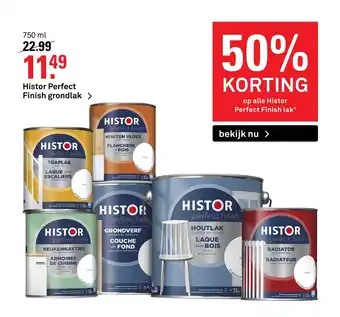 Karwei Histor perfect finish grondlak 750 ml aanbieding