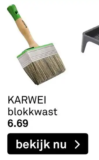 Karwei Blokkwast aanbieding