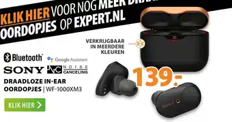 Expert SONY Draadloze in-ear oordopjes I WF-1000XM3 aanbieding