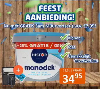 De Verfzaak Histor Monodek aanbieding