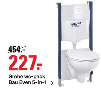 Karwei Grohe wc-pack bau even 5-in-1 aanbieding