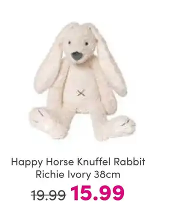 Baby & Tiener Happy horse knuffel rabbit richie ivory 38cm aanbieding