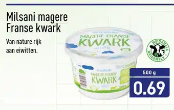 ALDI Milsani magere Franse kwark aanbieding