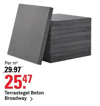 Karwei Terrastegel beton broadway aanbieding