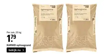 Karwei Ophoogzand 25 kg aanbieding