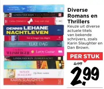 Vomar Voordeelmarkt Diverse Romans en Thrillers aanbieding