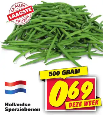 Nettorama Hollandse Sperziebonen 500g aanbieding