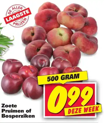 Nettorama Zoete Pruimen of Bosperziken 500g aanbieding