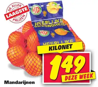 Nettorama Mandarijnen aanbieding