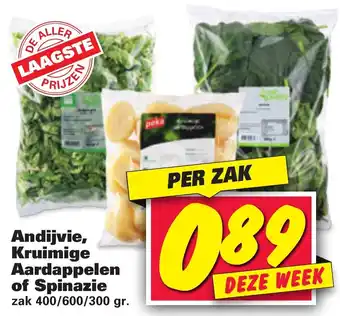 Nettorama Andijvie, Kruimige Aardappelen of Spinazie aanbieding