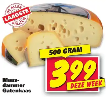 Nettorama Maas- dammer Gatenkaas 500g aanbieding