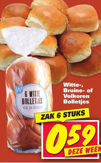 Nettorama Witte-, Bruine- of Volkoren Bolletjes aanbieding