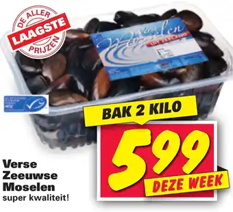 Nettorama Verse Zeeuwse Moselen 2 kilo aanbieding