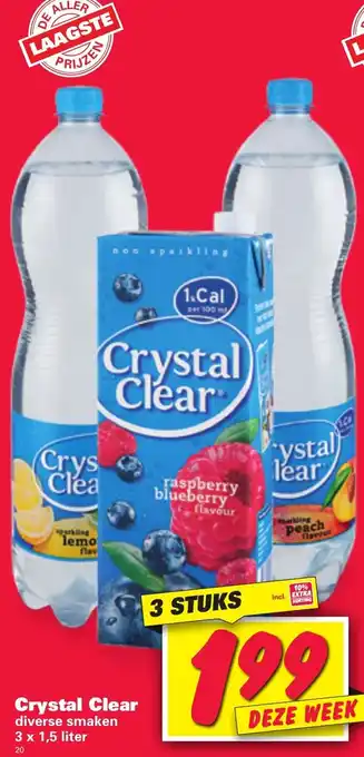 Nettorama Crystal Clear 1.5 liter aanbieding