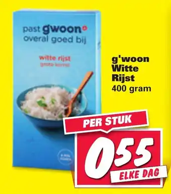 Nettorama G'woon Witte Rijst 400g aanbieding