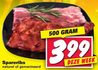 Nettorama Spareribs 500g aanbieding