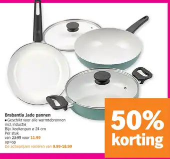 Albert Heijn Brabantia Jade pannen aanbieding