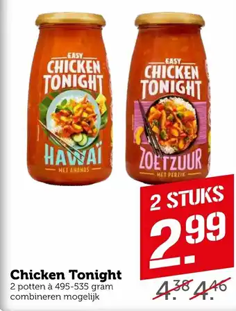 Coop Chicken Tonight 495-535g aanbieding