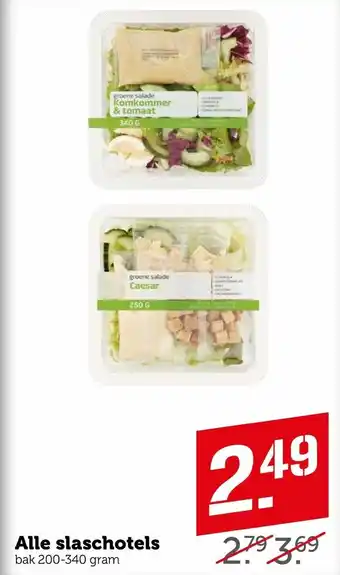 Coop Alle slaschotels 200-340g aanbieding