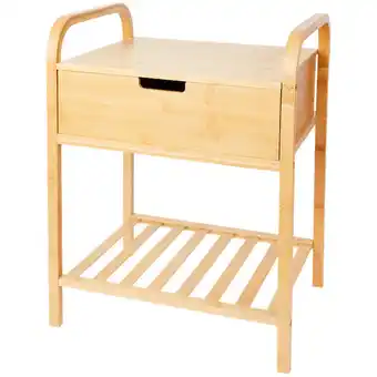 Action Bamboe nachtkastje aanbieding