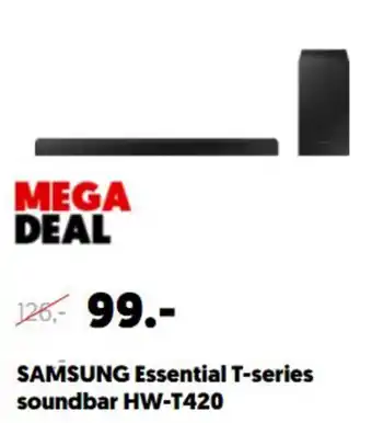 MediaMarkt SAMSUNG Essential T-series Soundbar | HW-T420 aanbieding