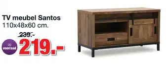 Budget Home Store TV-meubel Santos 110*48*60 cm aanbieding