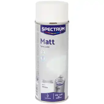 Action Spectrum matte spuitverf wit aanbieding