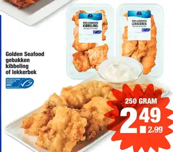 ALDI Golden Seafood gebakken kibbeling of lekkerbek aanbieding