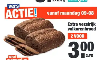 ALDI Extra vezelrijk volkorenbrood V aanbieding