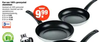 ALDI Pan van 100% gerecycled aluminium aanbieding