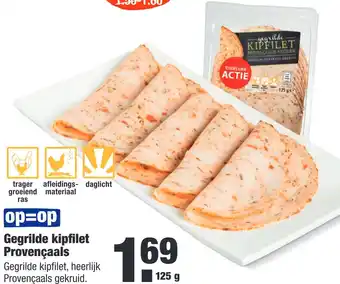 ALDI Gegrilde kipfilet Provençaals aanbieding