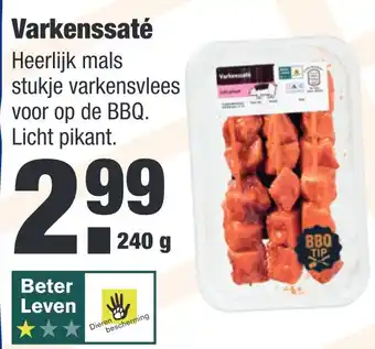 ALDI Varkenssaté aanbieding