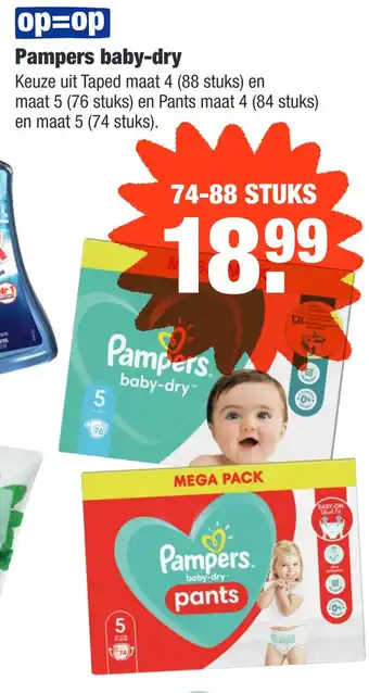 ALDI Pampers baby-dry aanbieding