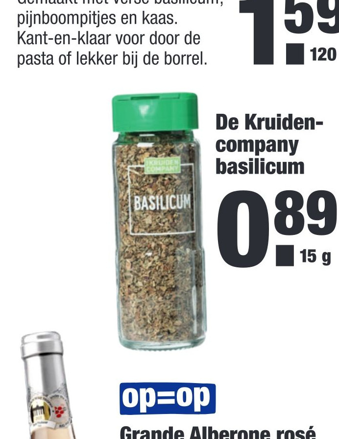 Flavours of the Sun groene pesto aanbieding bij ALDI